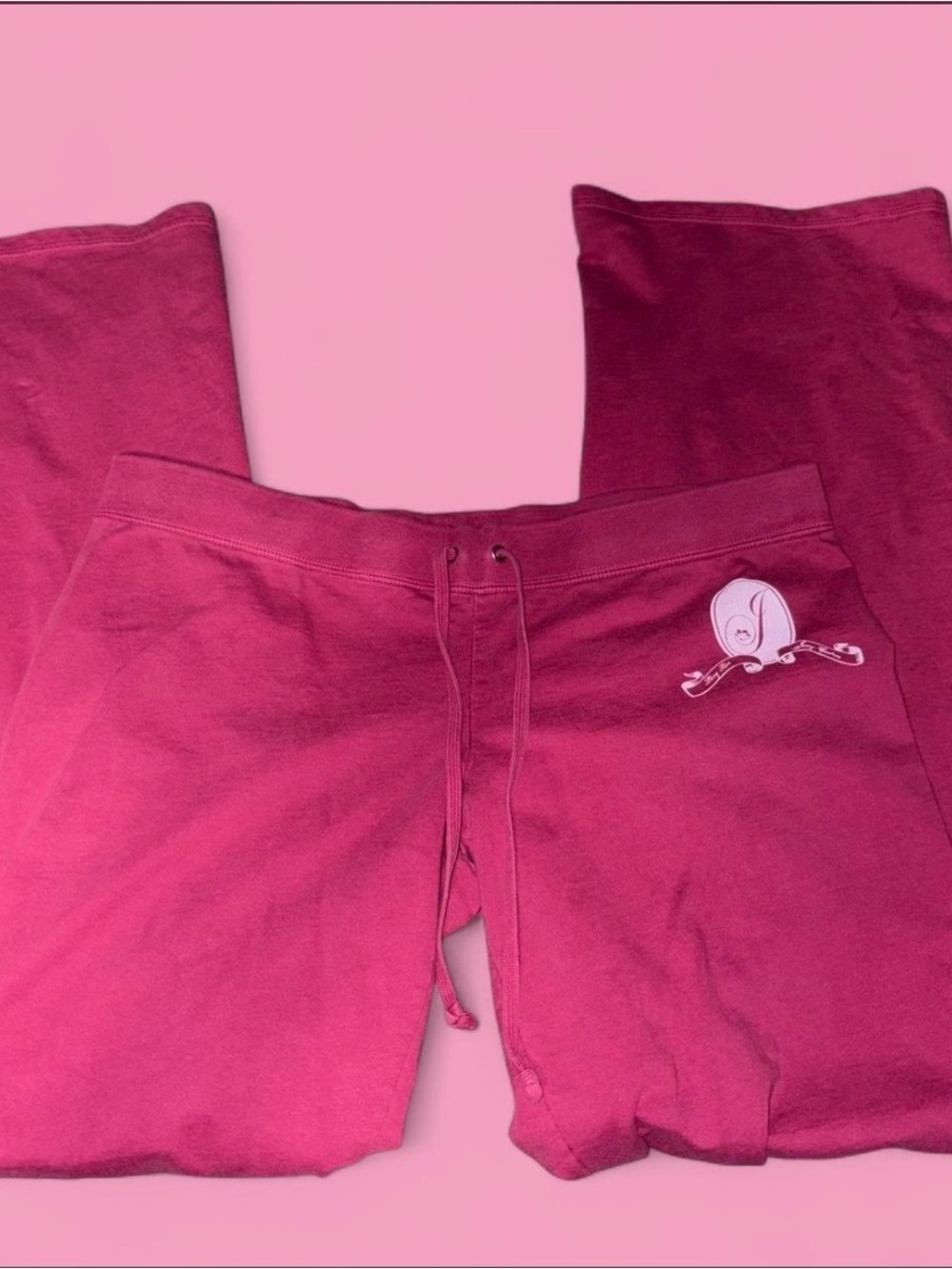 Vintage Y2K Juicy Couture “Long Live Juicy Couture” pink sweats